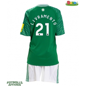 Newcastle United Tino Livramento #21 Bortaställ Barn 2025-26 Kortärmad (+ Korta byxor)